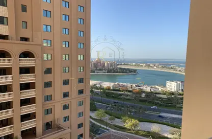 Apartment - 1 Bedroom - 2 Bathrooms for rent in Jumanah Tower 29 - Porto Arabia - The Pearl Island - Doha