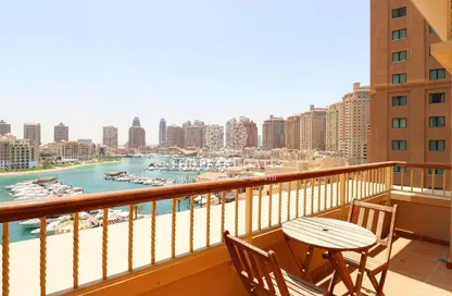 Apartment - 2 Bedrooms - 4 Bathrooms for sale in East Porto Drive - Porto Arabia - The Pearl Island - Doha