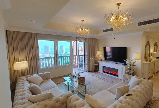 Apartment - 2 Bedrooms - 3 Bathrooms for rent in East Porto Drive - Porto Arabia - The Pearl Island - Doha