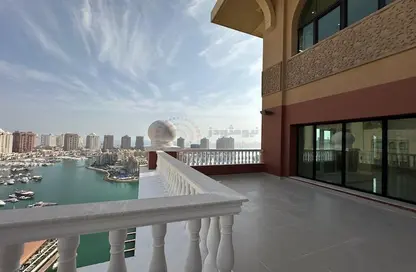 Balcony image for: Penthouse - 5 Bedrooms - 6 Bathrooms for sale in Porto Arabia - The Pearl Island - Doha, Image 1