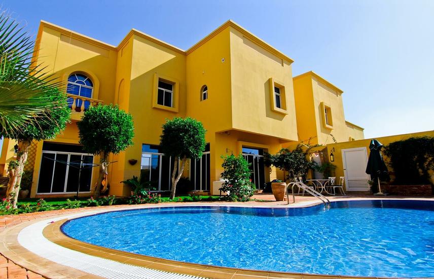 Compound for Rent in Al Fardan Gardens 02: 4 Bedrooms Villa + Private ...