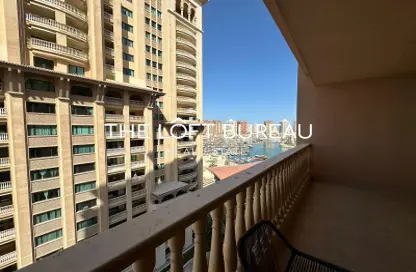 Apartment - 3 Bedrooms - 4 Bathrooms for rent in Sabban Towers - Porto Arabia - The Pearl Island - Doha