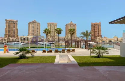 Townhouse - 2 Bedrooms - 3 Bathrooms for rent in East Porto Drive - Porto Arabia - The Pearl Island - Doha