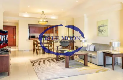 Apartment - 1 Bedroom - 2 Bathrooms for rent in Sabban Towers - Porto Arabia - The Pearl Island - Doha