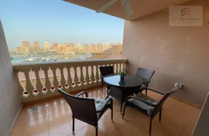 Apartment - 2 Bedrooms - 2 Bathrooms for sale in Tower 5 - Porto Arabia - The Pearl Island - Doha