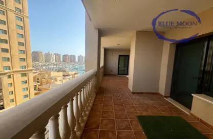 Apartment - 2 Bedrooms - 3 Bathrooms for rent in East Porto Drive - Porto Arabia - The Pearl Island - Doha