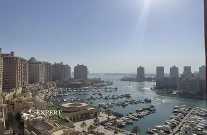 Apartment - 1 Bedroom - 2 Bathrooms for rent in East Porto Drive - Porto Arabia - The Pearl Island - Doha