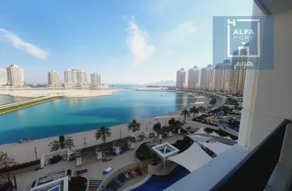 Apartment - 1 Bedroom - 1 Bathroom for rent in Viva West - Viva Bahriyah - The Pearl Island - Doha