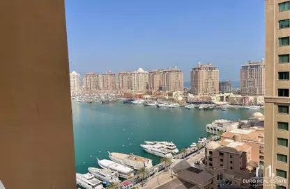 Apartment - 1 Bedroom - 2 Bathrooms for rent in East Porto Drive - Porto Arabia - The Pearl Island - Doha