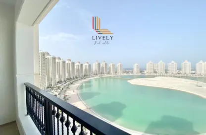 Apartment - 2 Bedrooms - 3 Bathrooms for rent in Viva East - Viva Bahriyah - The Pearl Island - Doha