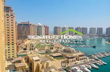 Apartment - 1 Bedroom - 2 Bathrooms for rent in West Porto Drive - Porto Arabia - The Pearl Island - Doha