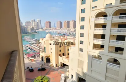 Apartment - 1 Bedroom - 2 Bathrooms for sale in Tower 10 - Porto Arabia - The Pearl Island - Doha