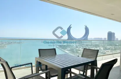 Apartment - 2 Bedrooms - 3 Bathrooms for rent in Lusail Residence - Marina District - Lusail