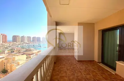 Apartment - 2 Bedrooms - 3 Bathrooms for rent in East Porto Drive - Porto Arabia - The Pearl Island - Doha