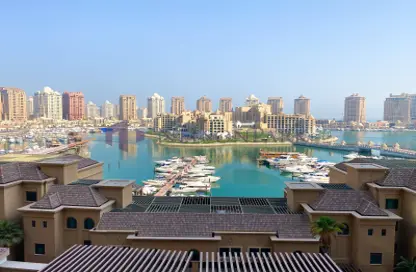 Apartment - 2 Bedrooms - 2 Bathrooms for rent in East Porto Drive - Porto Arabia - The Pearl Island - Doha