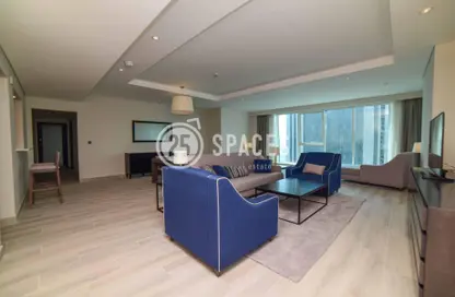 Living Room image for: Apartment - 2 Bedrooms - 3 Bathrooms for sale in Centara West Bay Residences  and  Suites Doha - Diplomatic Street - West Bay - Doha, Image 1