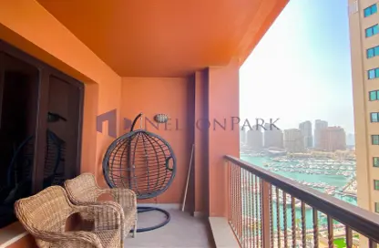 Apartment - 2 Bedrooms - 3 Bathrooms for rent in East Porto Drive - Porto Arabia - The Pearl Island - Doha