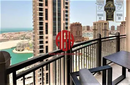 Apartment - 1 Bedroom - 2 Bathrooms for rent in Tower 10 - Abraj Quartiers - The Pearl Island - Doha