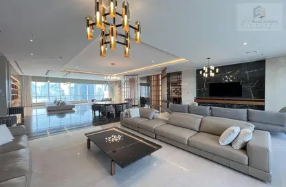 Penthouse - 5 Bedrooms for rent in Navigation Tower - West Bay - West Bay - Doha