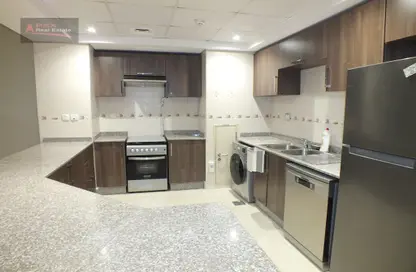 Kitchen image for: Apartment - 1 Bedroom - 2 Bathrooms for rent in Fox Hills A13 - Fox Hills - Lusail, Image 1