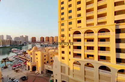 Apartment - 1 Bedroom - 2 Bathrooms for rent in Tower 19 - Porto Arabia - The Pearl Island - Doha