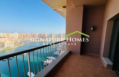 Apartment - 2 Bedrooms - 3 Bathrooms for rent in East Porto Drive - Porto Arabia - The Pearl Island - Doha