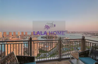 Apartment - 1 Bedroom - 2 Bathrooms for rent in Abraj Bay - Abraj Quartiers - The Pearl Island - Doha