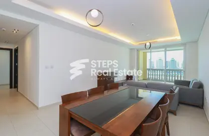 Apartment - 2 Bedrooms - 3 Bathrooms for rent in Viva West - Viva Bahriyah - The Pearl Island - Doha