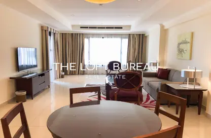 Apartment - 1 Bedroom - 2 Bathrooms for rent in West Porto Drive - Porto Arabia - The Pearl Island - Doha