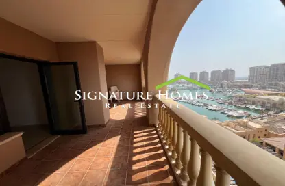 Apartment - 1 Bedroom - 2 Bathrooms for rent in East Porto Drive - Porto Arabia - The Pearl Island - Doha