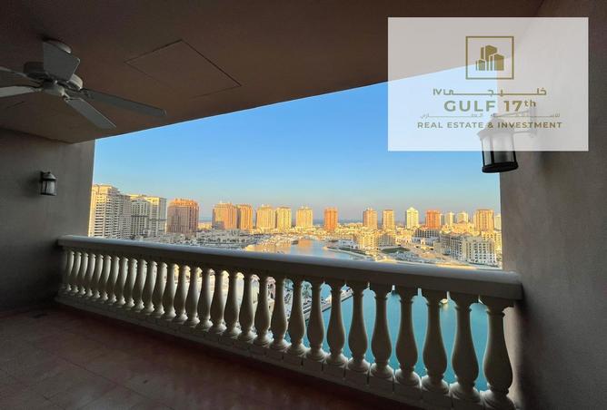 Apartment - 3 Bedrooms - 5 Bathrooms for sale in Danat Qatar - Porto Arabia - The Pearl Island - Doha