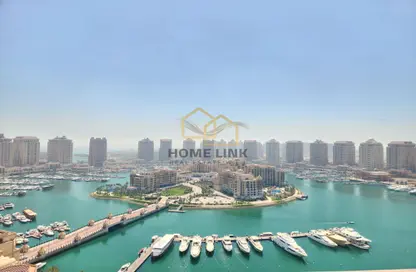 Apartment - 2 Bedrooms - 3 Bathrooms for rent in One Porto Arabia - Porto Arabia - The Pearl Island - Doha