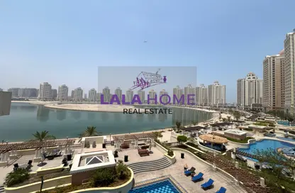 Apartment - 2 Bedrooms - 3 Bathrooms for rent in Viva West - Viva Bahriyah - The Pearl Island - Doha