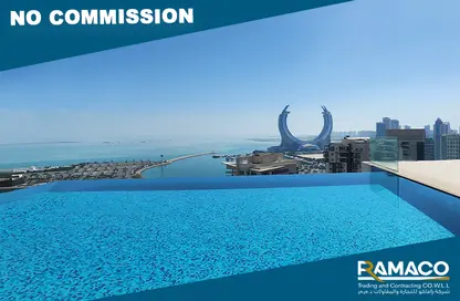 Apartment - 2 Bedrooms - 2 Bathrooms for rent in FJ9 Residential Tower - Marina District - Lusail