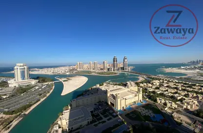 شقة - 2 غرف نوم - 4 حمامات للايجار في برج زجزاج  ا - أبراج زجزاج - الخليج الغربي - الدوحة