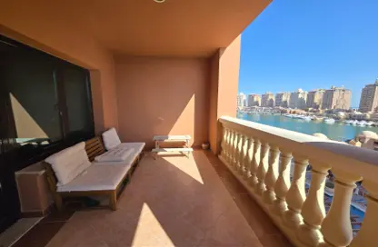 Apartment - 1 Bedroom - 2 Bathrooms for rent in West Porto Drive - Porto Arabia - The Pearl Island - Doha