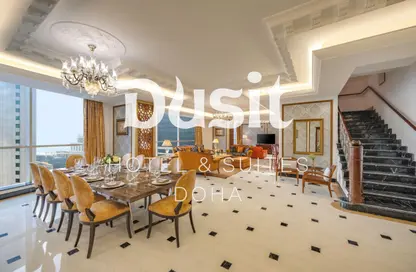 Duplex - 3 Bedrooms - 4 Bathrooms for rent in Dusit Hotel  and  Suites Doha - Diplomatic Street - West Bay - Doha