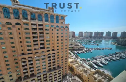 Apartment - 1 Bedroom - 2 Bathrooms for rent in East Porto Drive - Porto Arabia - The Pearl Island - Doha