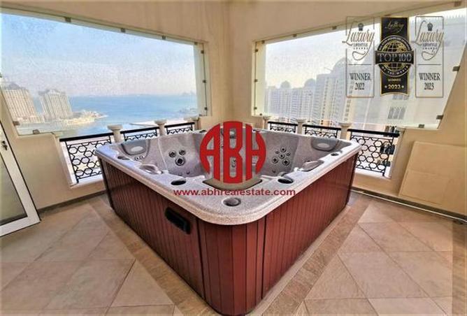 Penthouse - 7 Bedrooms - 7 Bathrooms for rent in Viva East - Viva Bahriyah - The Pearl Island - Doha