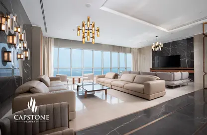 Penthouse - 4 Bedrooms - 6 Bathrooms for rent in Al Shatt Street - West Bay - Doha