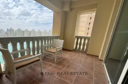 Apartment - 1 Bathroom for rent in Viva West - Viva Bahriyah - The Pearl Island - Doha