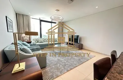 Apartment - 2 Bedrooms - 4 Bathrooms for rent in Marina Tower 21 - Marina District - Lusail