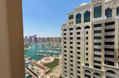 Apartment - 1 Bedroom - 2 Bathrooms for rent in Tower 24 - Porto Arabia - The Pearl Island - Doha