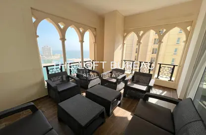 Apartment - 3 Bedrooms - 4 Bathrooms for rent in Viva West - Viva Bahriyah - The Pearl Island - Doha