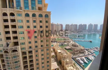 Apartment - 1 Bedroom - 2 Bathrooms for rent in Tower 14 - Porto Arabia - The Pearl Island - Doha