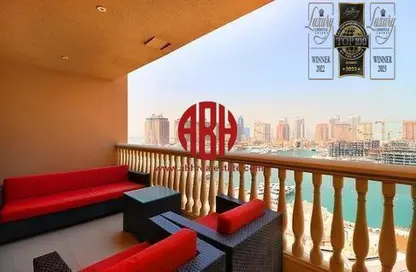 Apartment - 3 Bedrooms - 4 Bathrooms for rent in Tower 26 - Porto Arabia - The Pearl Island - Doha