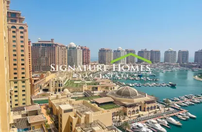 Apartment - 1 Bedroom - 2 Bathrooms for rent in West Porto Drive - Porto Arabia - The Pearl Island - Doha