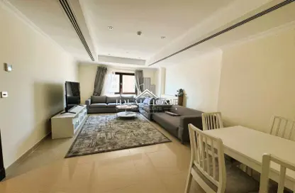 Apartment - 1 Bedroom - 2 Bathrooms for rent in East Porto Drive - Porto Arabia - The Pearl Island - Doha