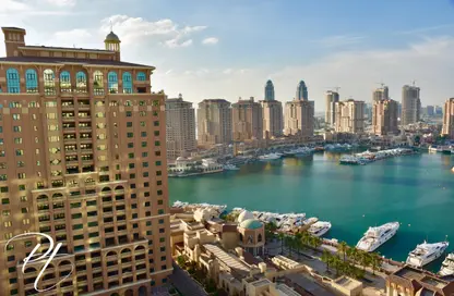 Apartment - 1 Bedroom - 2 Bathrooms for sale in Tower 29 - Porto Arabia - The Pearl Island - Doha