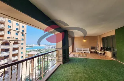 Apartment - 1 Bedroom - 2 Bathrooms for rent in Tower 19 - Porto Arabia - The Pearl Island - Doha